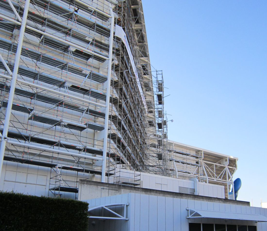 Aluminium Scaffolding Above Roof Sydney